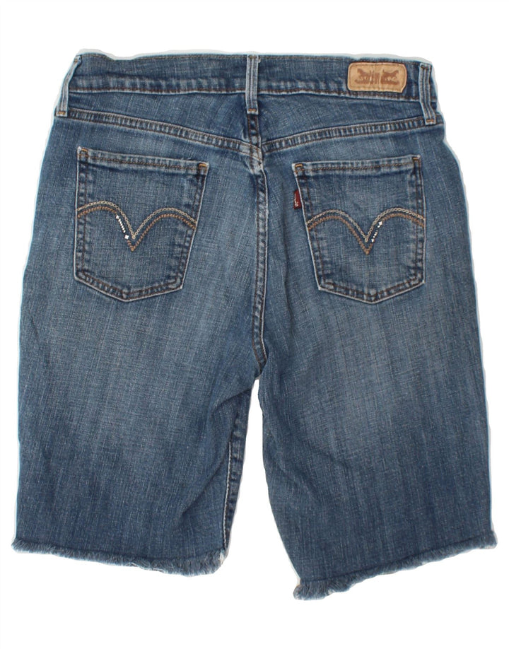 LEVI'S Womens 515 Denim Shorts W27 Small Blue Vintage Levi's and Second-Hand Levi's from Messina Hembry 