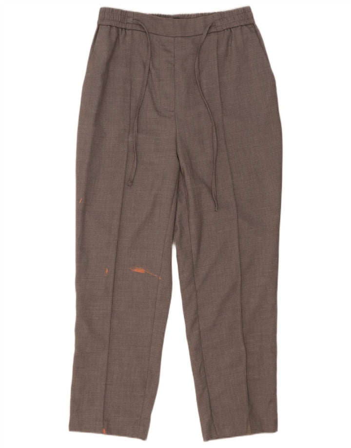 Calça Chino Cônica Feminina Zara Médio W28 L26 Poliéster Cinza