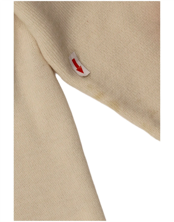 Blusa feminina de malha CIRO ESPOSITO Reino Unido 14 grande lã branca