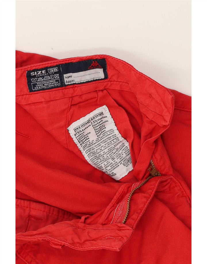 Kappa Womens Chino Shorts EU 38 Médio W28 Algodão Vermelho