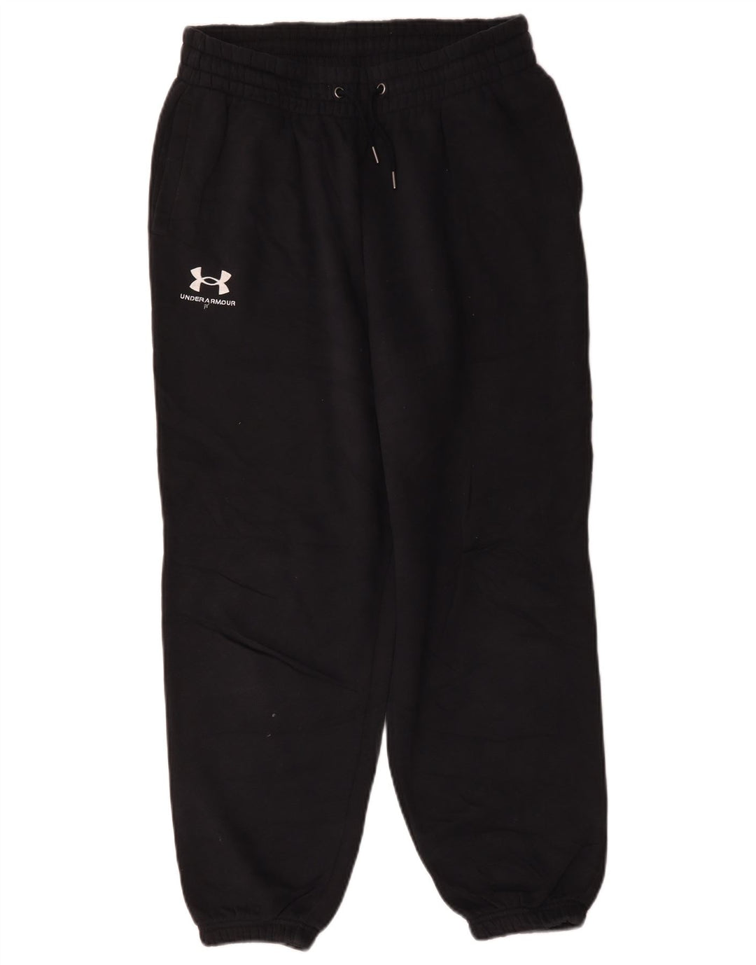 Under Armour Mens Crop Calças de treino Joggers médio algodão preto