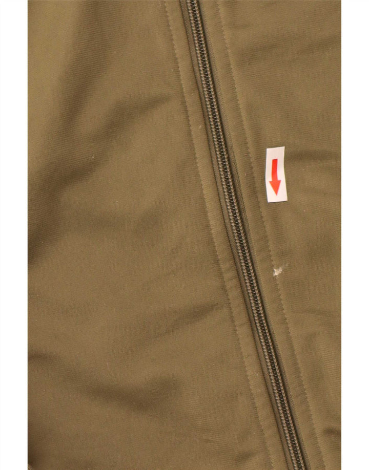 Adidas Mens Tracksuit Top Jacket Medium Khaki Poliéster
