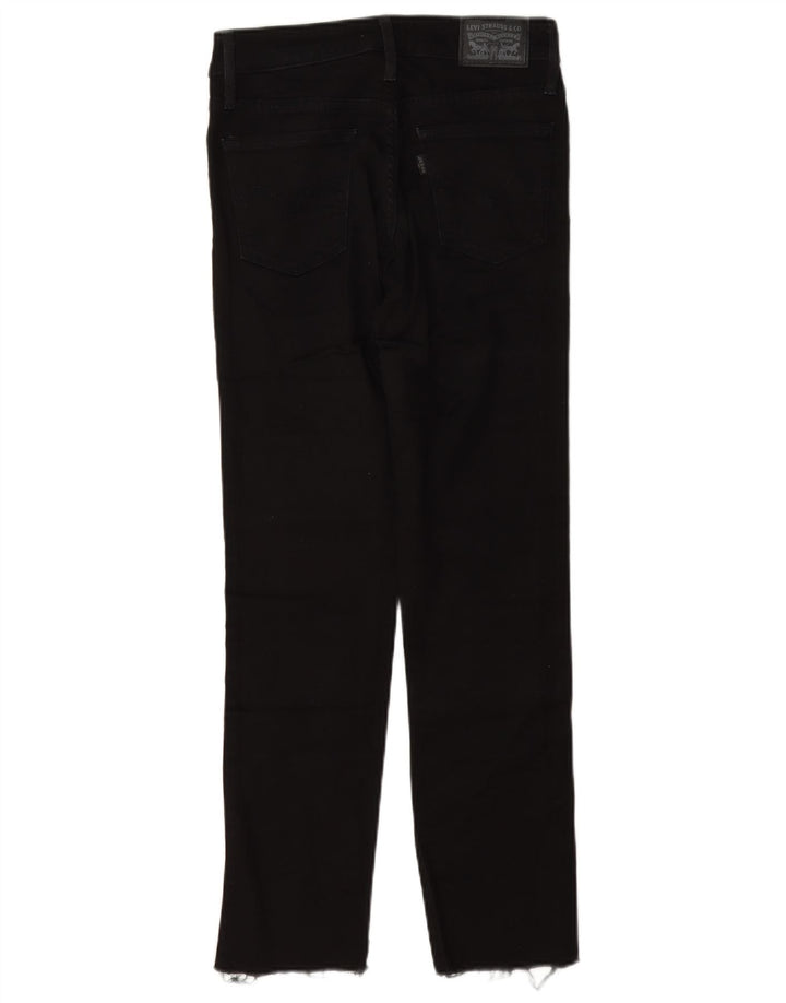 Calça jeans feminina Levi's 712 Slim W25 L27 algodão preto