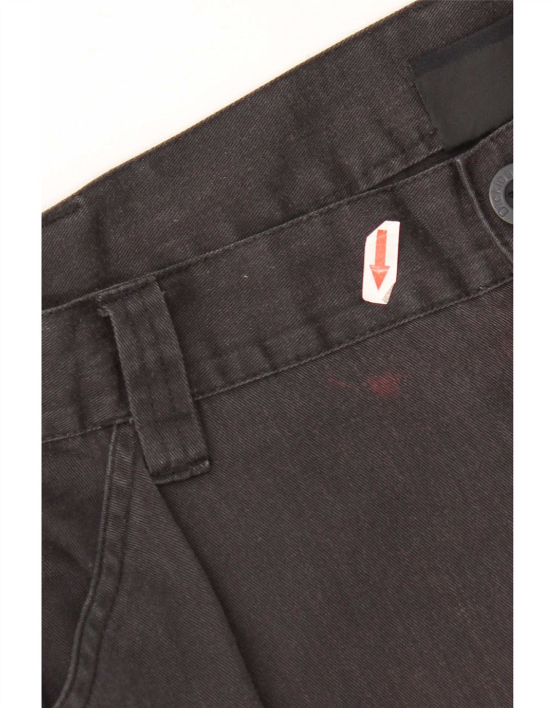 Calças cargo retas masculinas Dickies W36 L30 poliéster preto