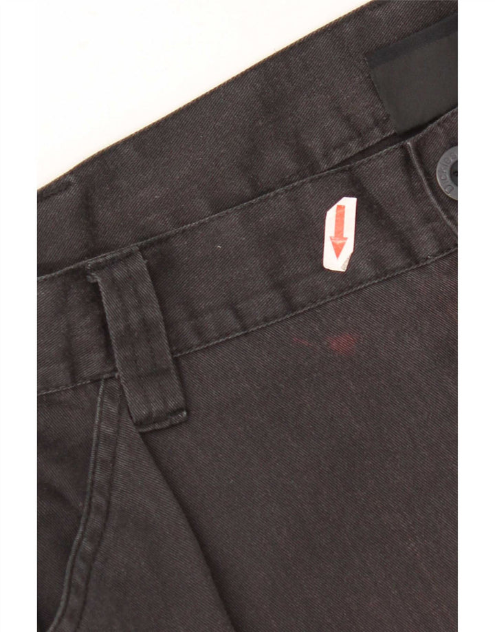 Calças cargo retas masculinas Dickies W36 L30 poliéster preto