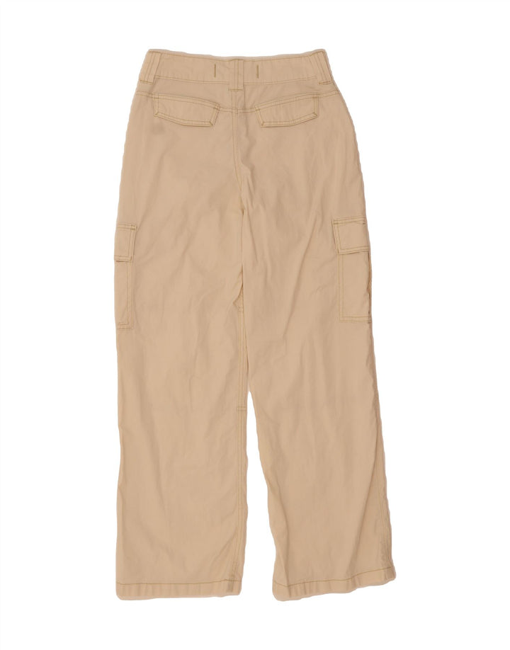 HOLLISTER Womens Straight Cargo Trousers W24 L28 Off White Vintage Hollister and Second-Hand Hollister from Messina Hembry 