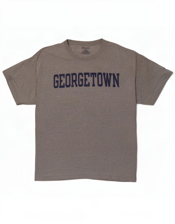 Camiseta masculina Champion Georgetown com estampa gráfica XL algodão cinza