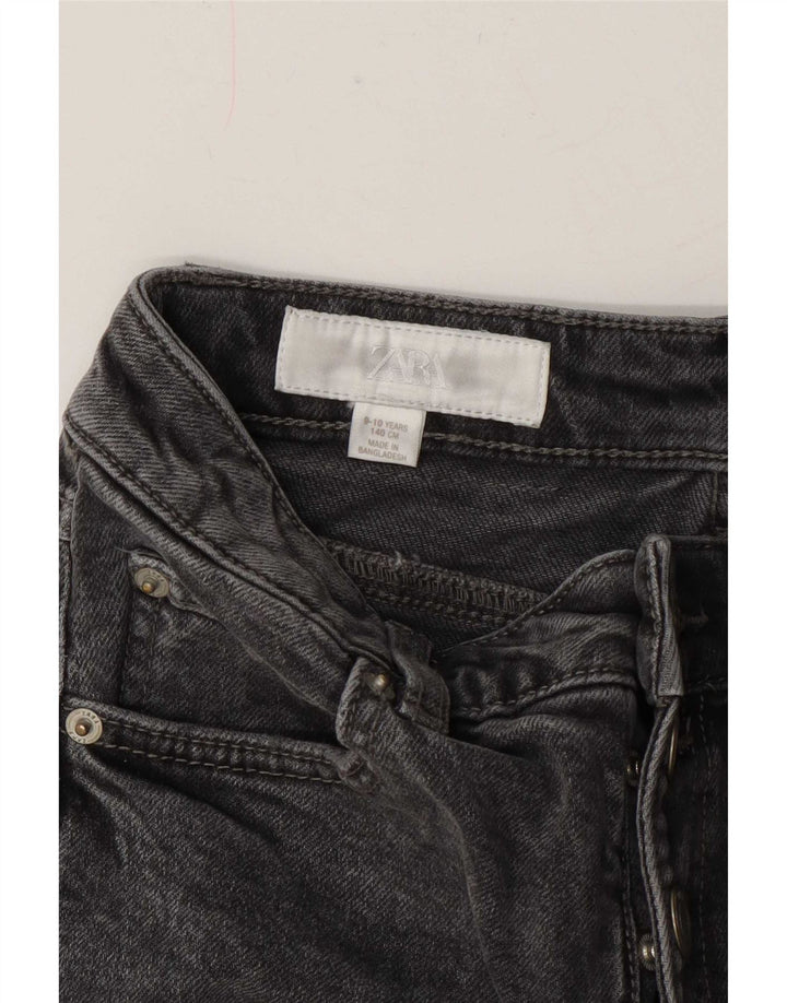 Zara Girls Jeans Flared 9-10 Anos W24 L25 Cinza