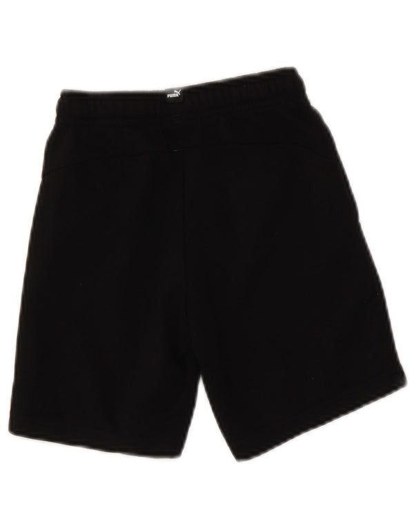 Shorts esportivos gráficos PUMA para meninos 5-6 anos algodão preto