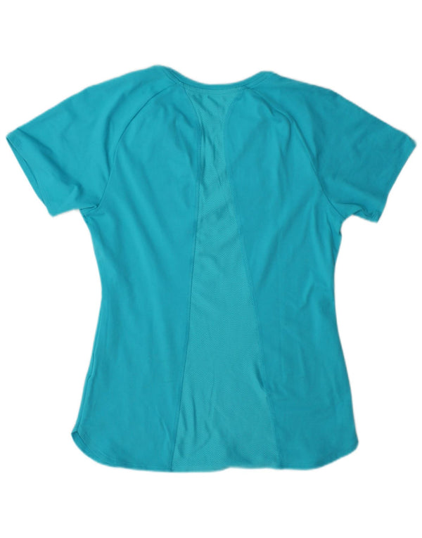 Camiseta Nike Feminina Dri Fit Top UK 10 Pequena Azul