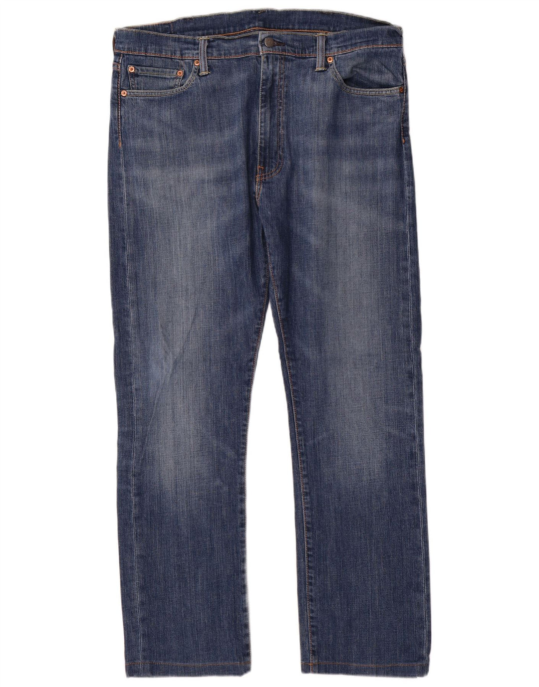 Calça jeans masculina Levi's 513 Slim Straight W38 L31 azul algodão