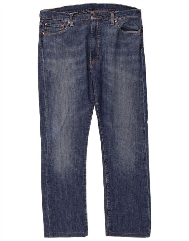 Calça jeans masculina Levi's 513 Slim Straight W38 L31 azul algodão