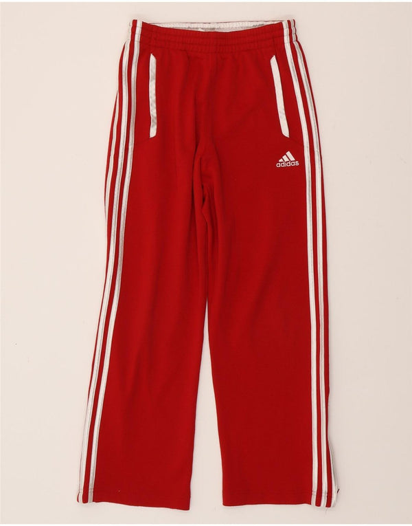 Calças de treino ADIDAS para meninas 11-12 anos vermelho poliéster