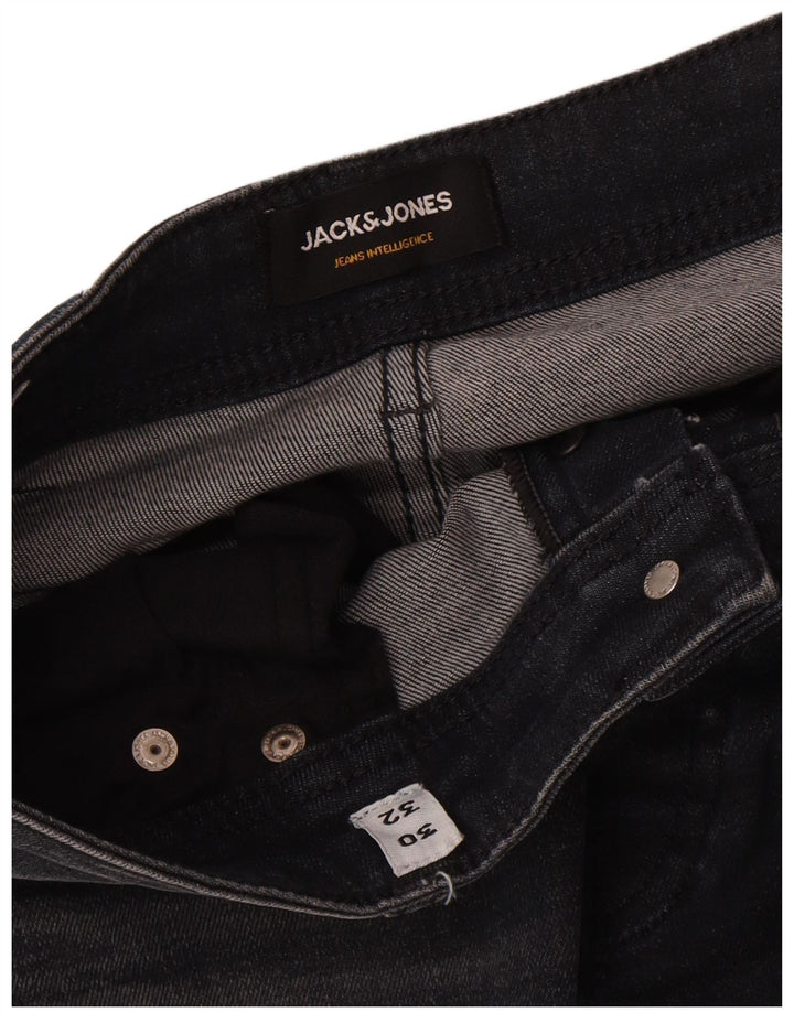 Jack & Jones Masculino Tim Slim Jeans W30 L32 Algodão Preto