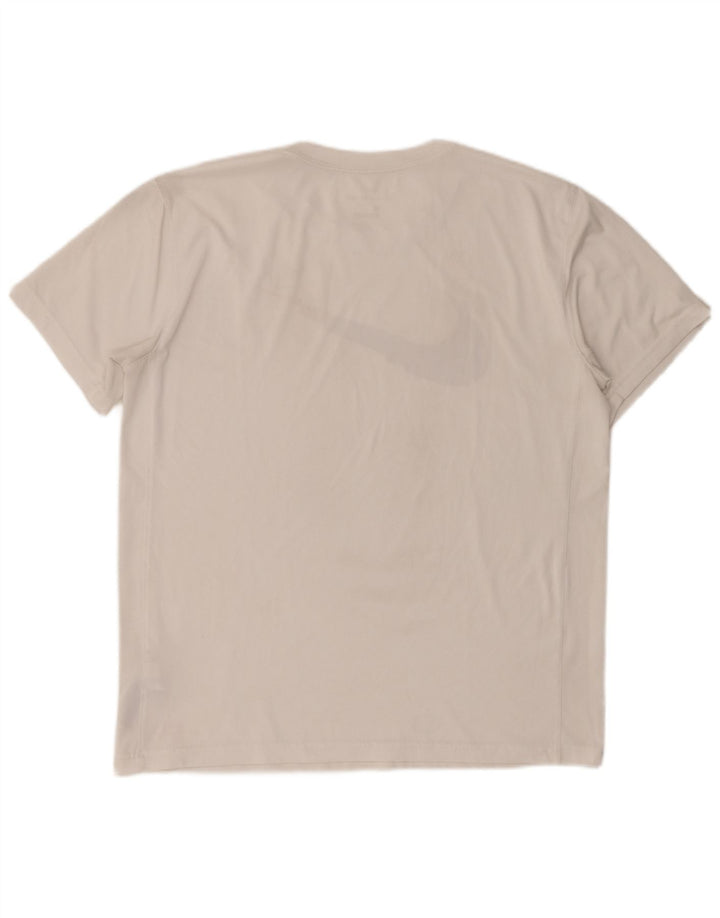 Camiseta Nike Masculina Dri Fit Graphic Top Grande Poliéster Branco
