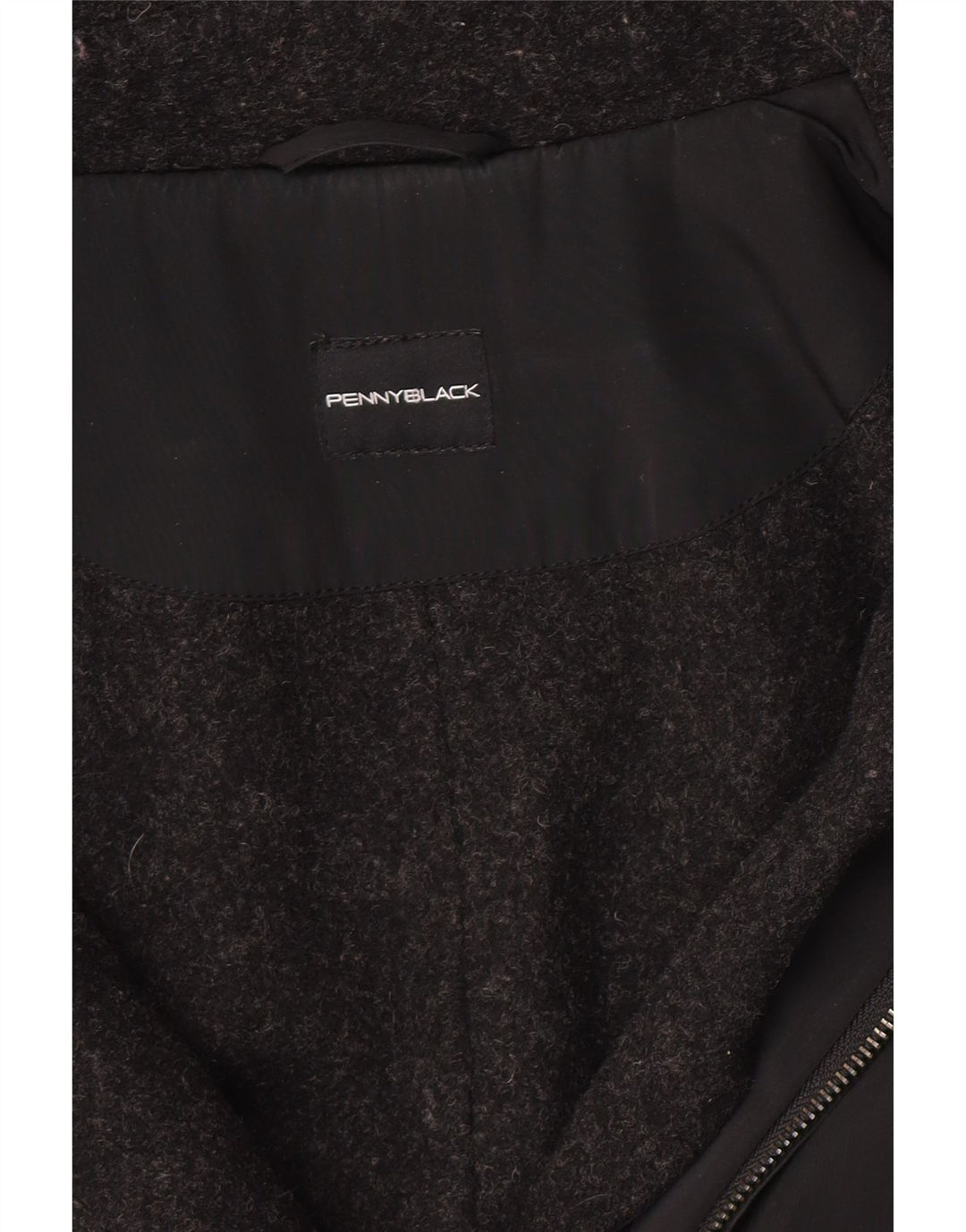 Casaco Capelet Feminino Penny Black com Capuz UK 10 Pequeno Preto