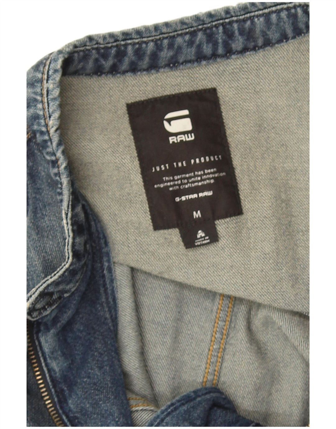 Macacão jeans feminino G-Star UK 14 azul médio