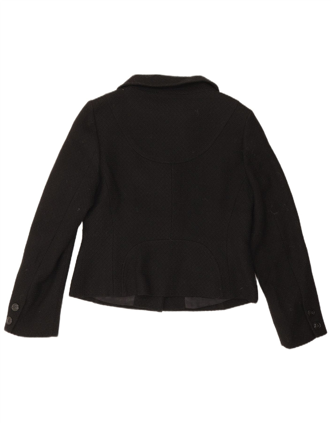 Jaqueta Bolero Feminina Hobbs Reino Unido 14 Lã Virgem Preta Média