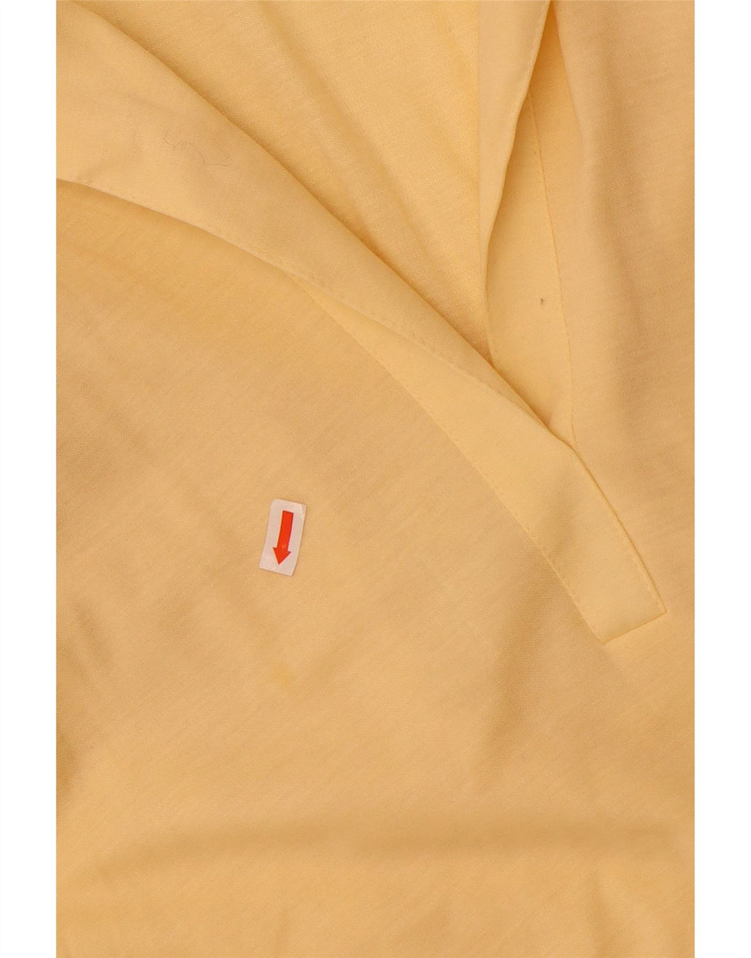 Vestido feminino vintage sem mangas evasê EU 40 poliéster amarelo médio