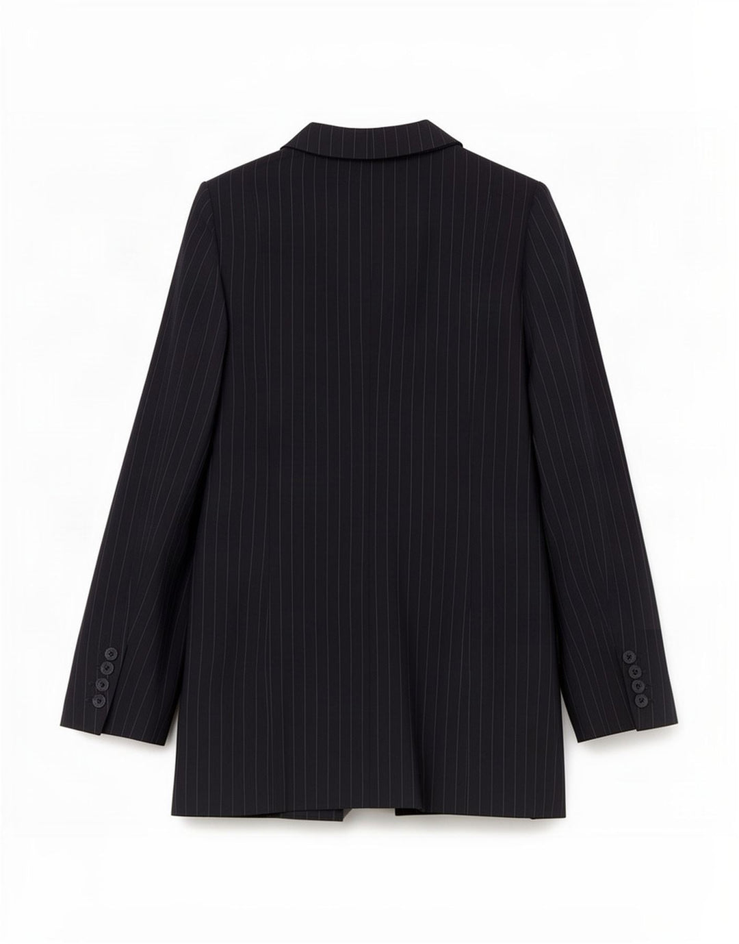 Jaqueta Blazer Feminina Reiss com 1 Botão Reino Unido 4 XS Azul Marinho Riscas de Giz Poliéster