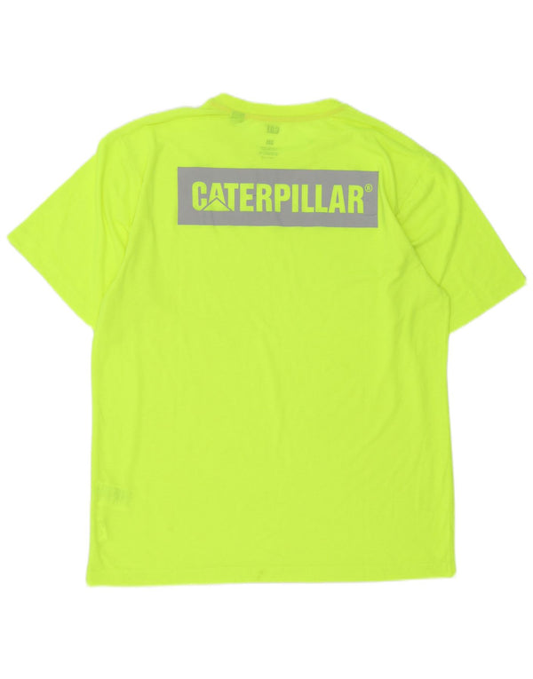 Camiseta gráfica masculina CAT Top 3XL poliéster verde