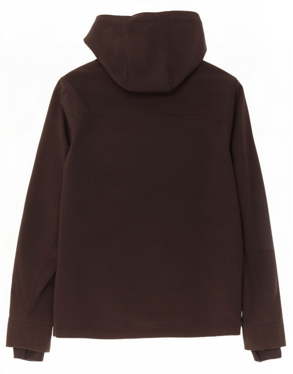 Jaqueta corta-vento masculina Superdry com capuz Reino Unido 36 poliéster preto pequeno
