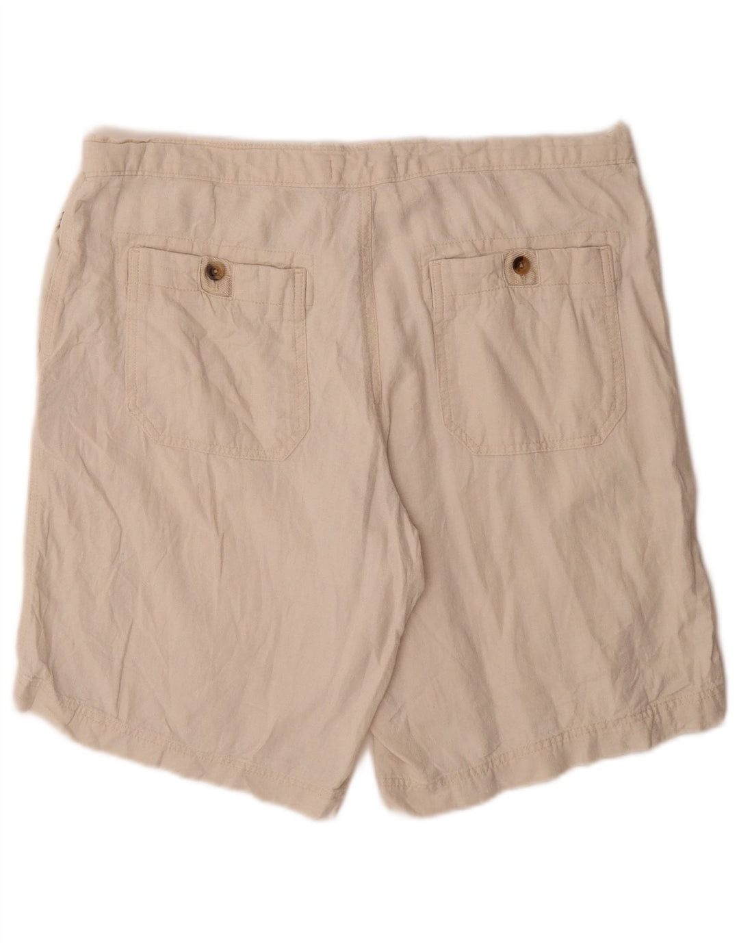 Shorts chino masculino Marks & Spencer W38 XL linho branco