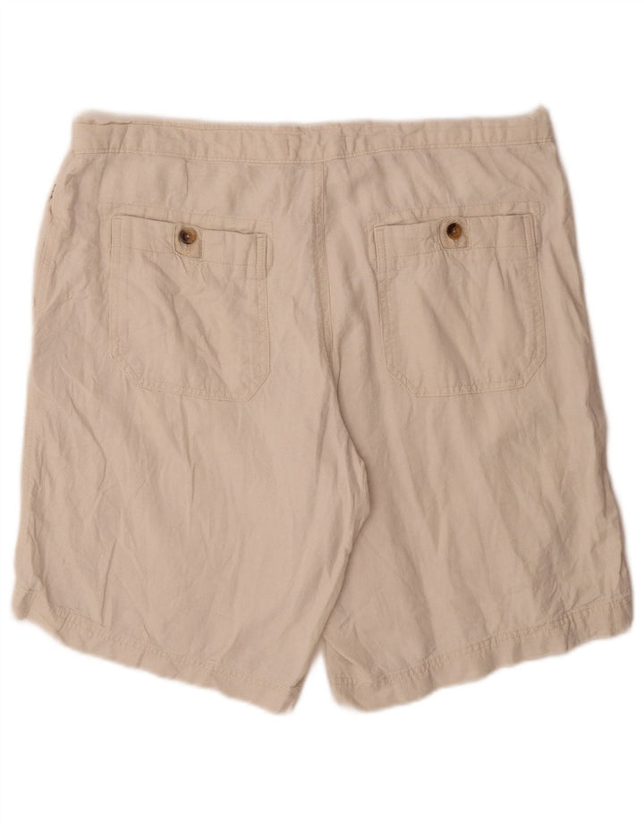 Shorts chino masculino Marks & Spencer W38 XL linho branco