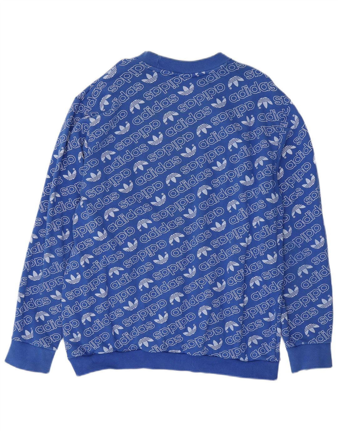 Adidas Mens Graphic Moletom Jumper XL Azul Algodão
