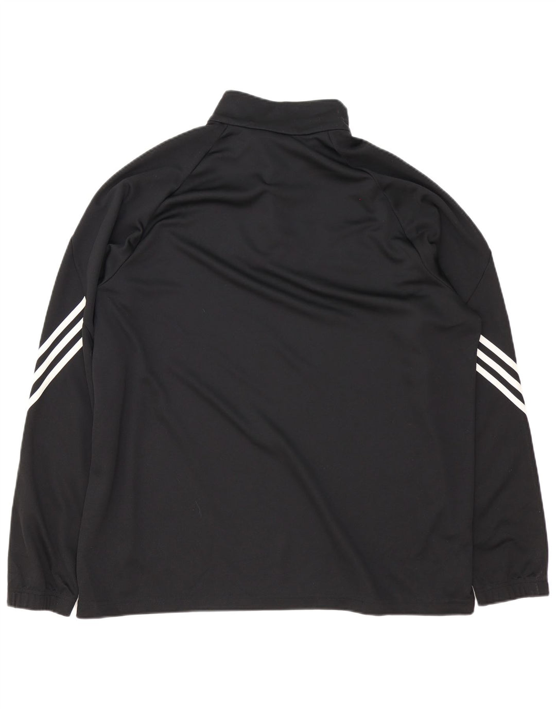 Adidas Mens Climalite Zip Neck Pullover Treino Top 2XL Poliéster Preto