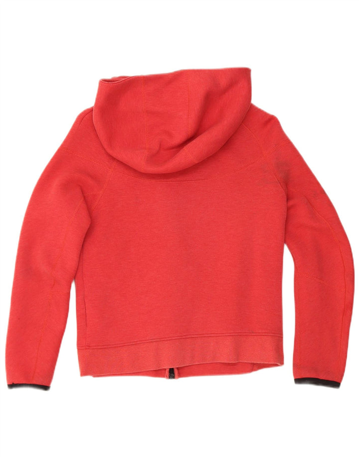 Suéter Nike Boys Zip com capuz 10-11 anos médio algodão vermelho