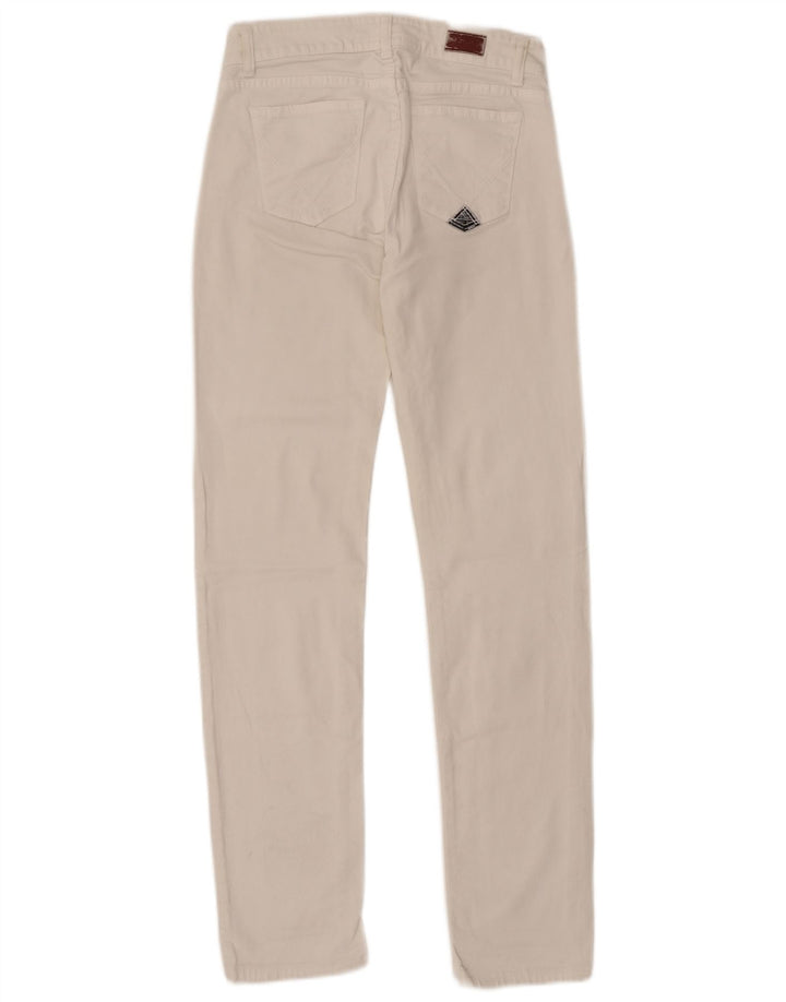 Roy Rogers Jeans feminino slim IT 41 médio W27 L31 algodão branco