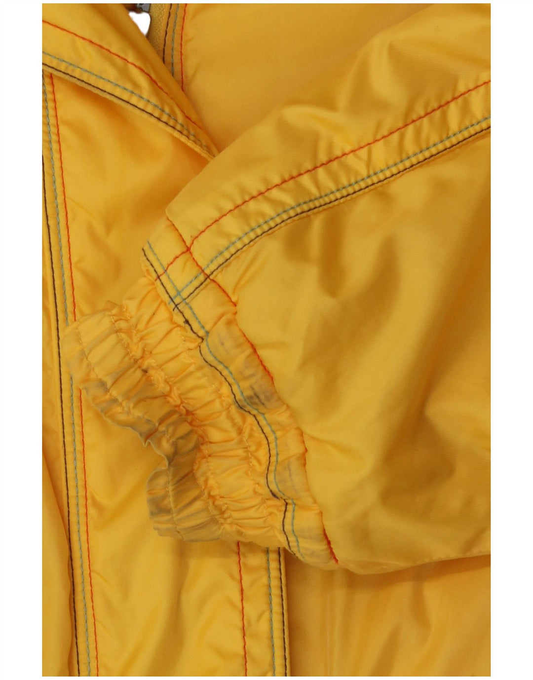 Jaqueta de esqui Ellesse feminina com capuz grande UK 12 poliamida amarela média
