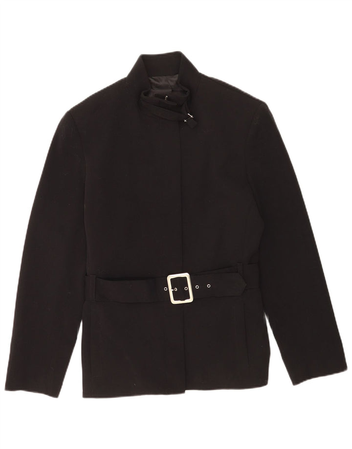 Jaqueta Blazer Feminina Vintage IT 42 Poliéster Preto Médio