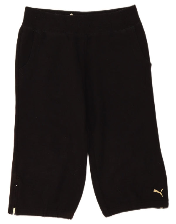 Bermuda esportiva feminina Puma UK 8 pequena algodão preto