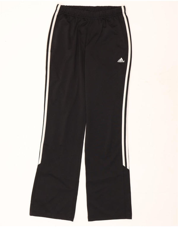 Calças de treino Adidas meninas 15-16 anos preto colorblock poliéster