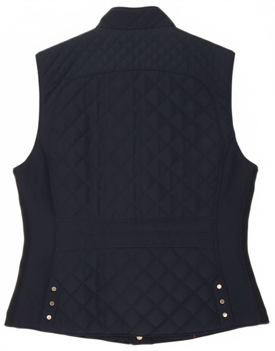 Colete acolchoado feminino Zara UK 18 XL azul marinho poliéster