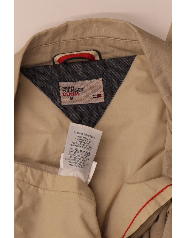Jaqueta blazer feminina Tommy Hilfiger com 2 botões Reino Unido 14 algodão marrom médio
