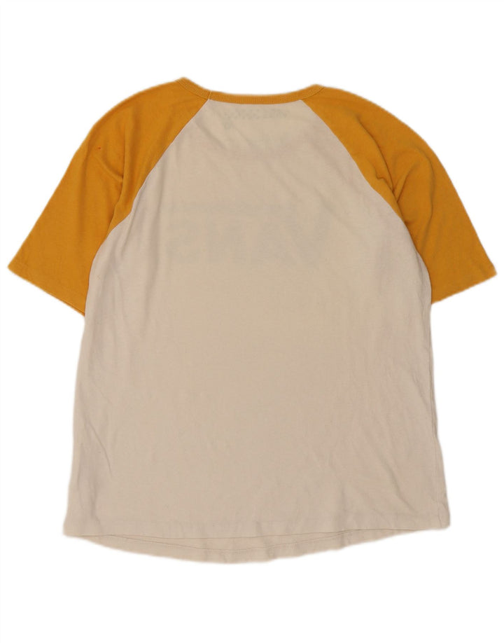 Vans Camiseta masculina gráfica Top médio branco colorblock algodão