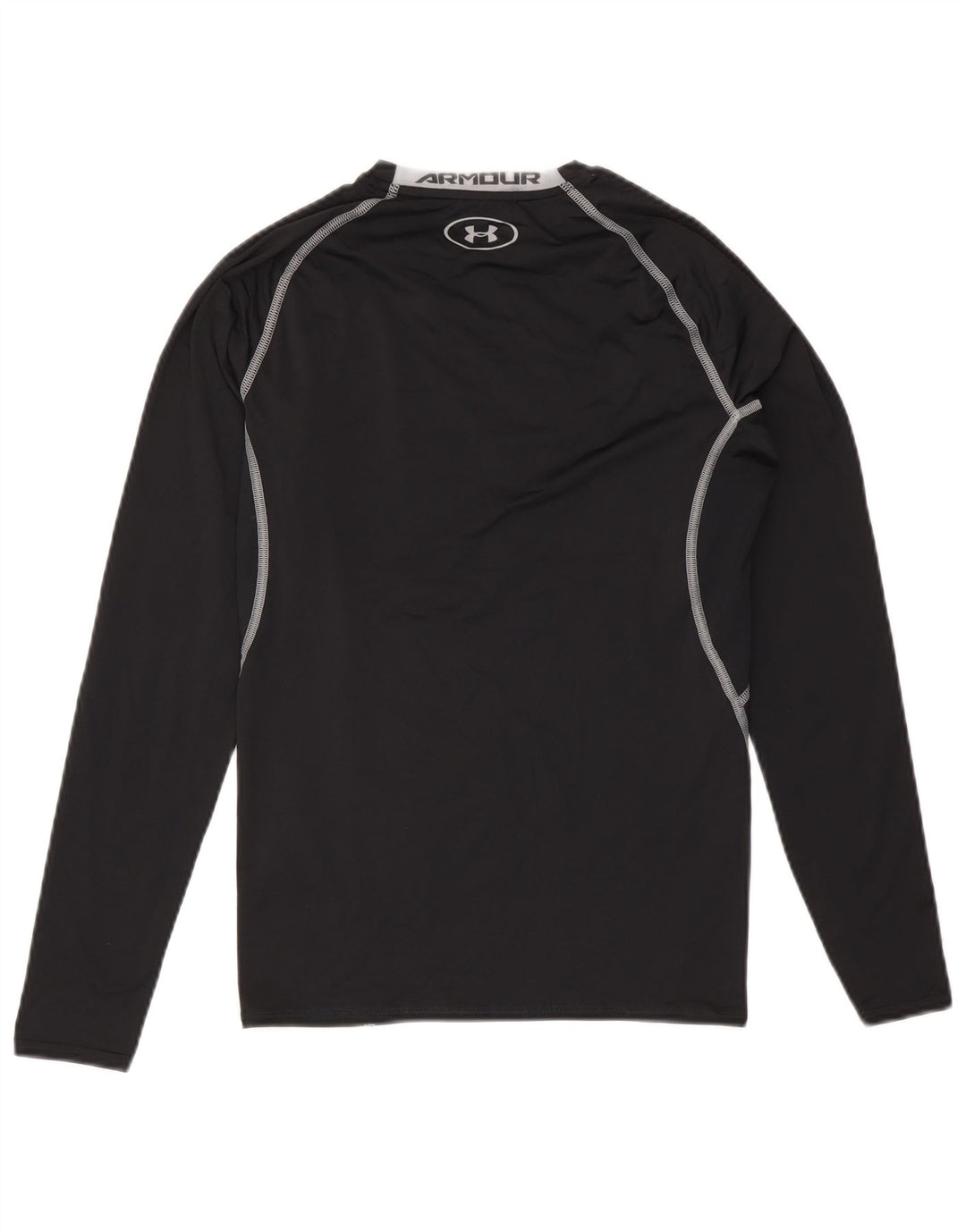 Under Armour Mens Heat Gear Top Manga Longa Grande Poliéster Preto