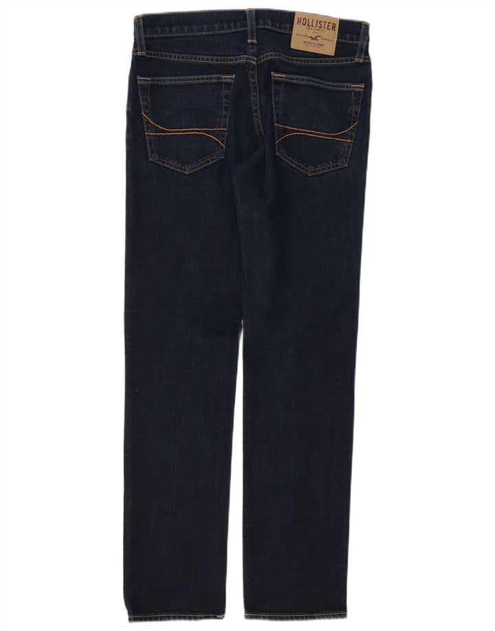 Jeans retos masculinos HOLLISTER W30 L30 algodão azul marinho