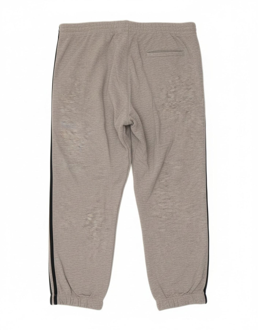 Calças de treino masculinas Adidas Joggers grandes de algodão cinza