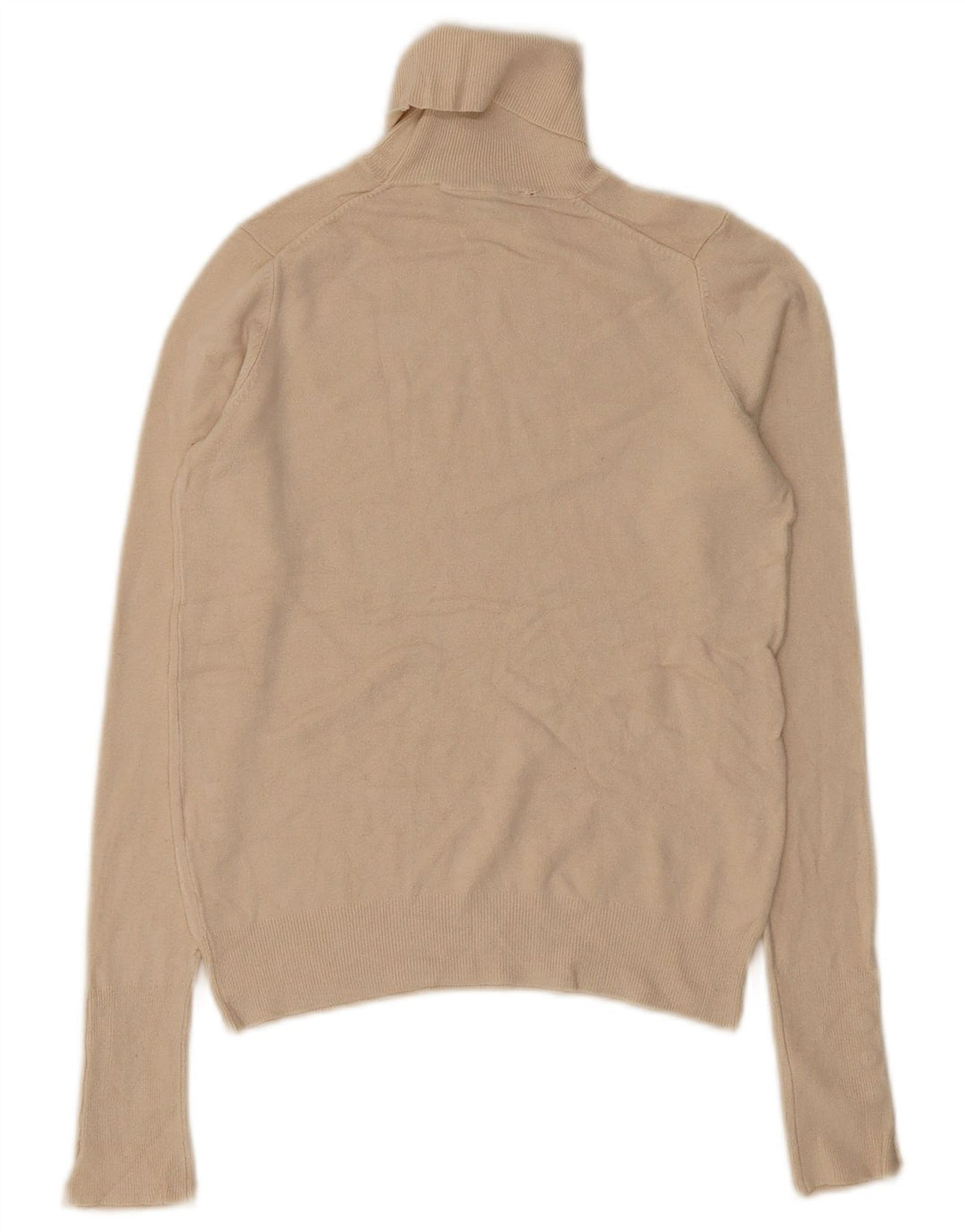 Zara Suéter feminino com gola redonda e gola redonda, Reino Unido 10 pequeno bege
