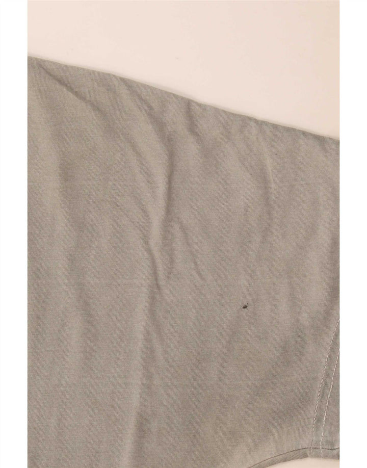 Diesel Camiseta masculina gráfica Top grande algodão cinza