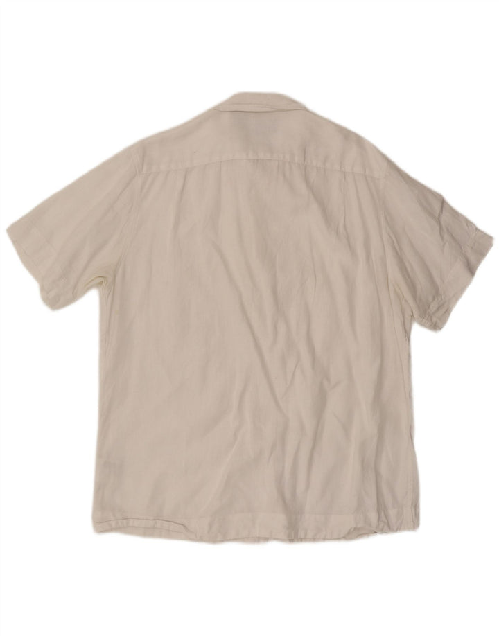 Camisa masculina de manga curta Timberland médio branco