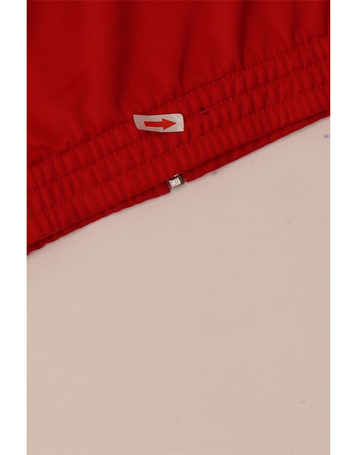 Adidas Mens Tracksuit Top Jacket UK 34/36 Pequeno Vermelho Colorblock Poliéster