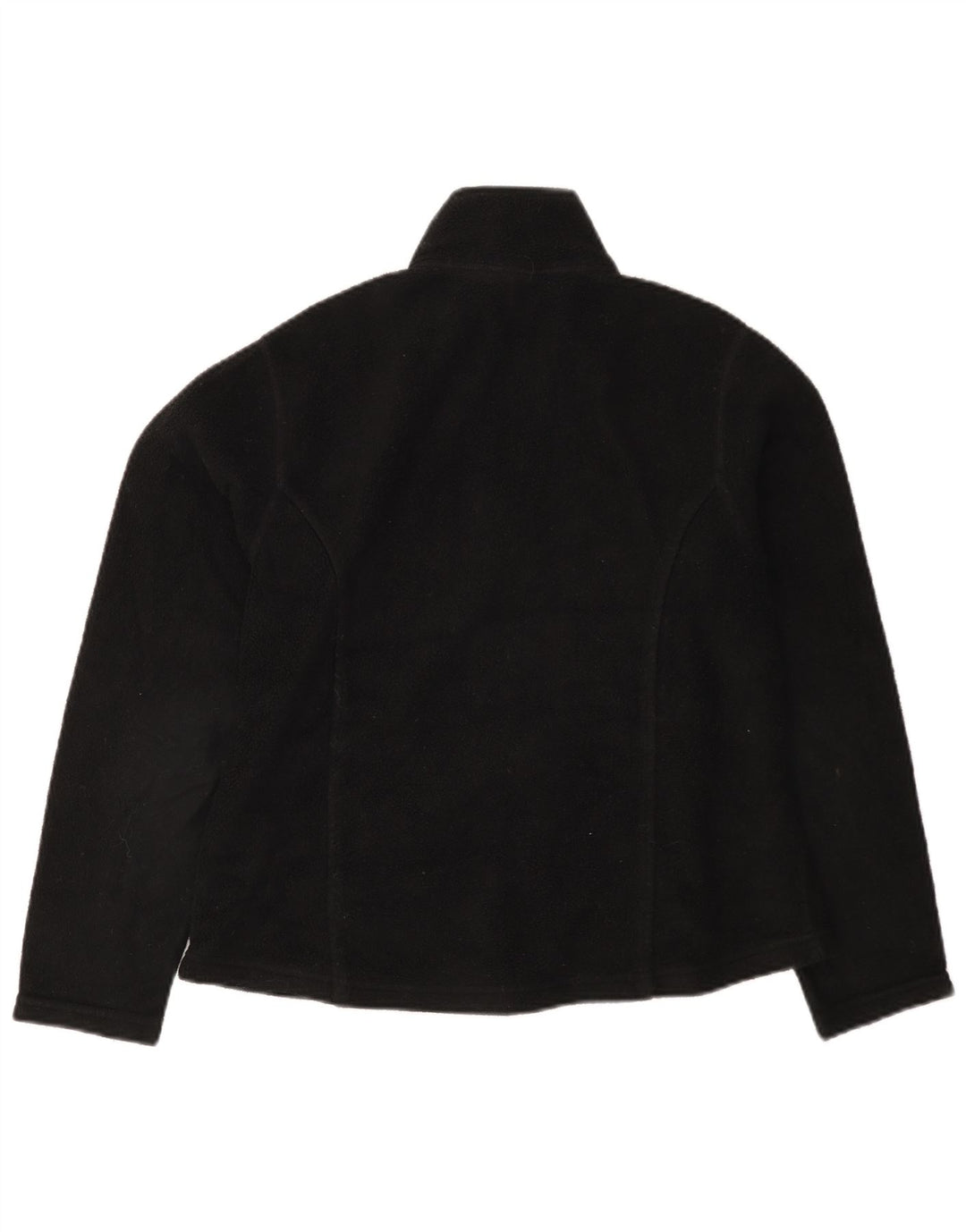 Jaqueta de lã feminina L.L.Bean UK 14 poliéster preto médio