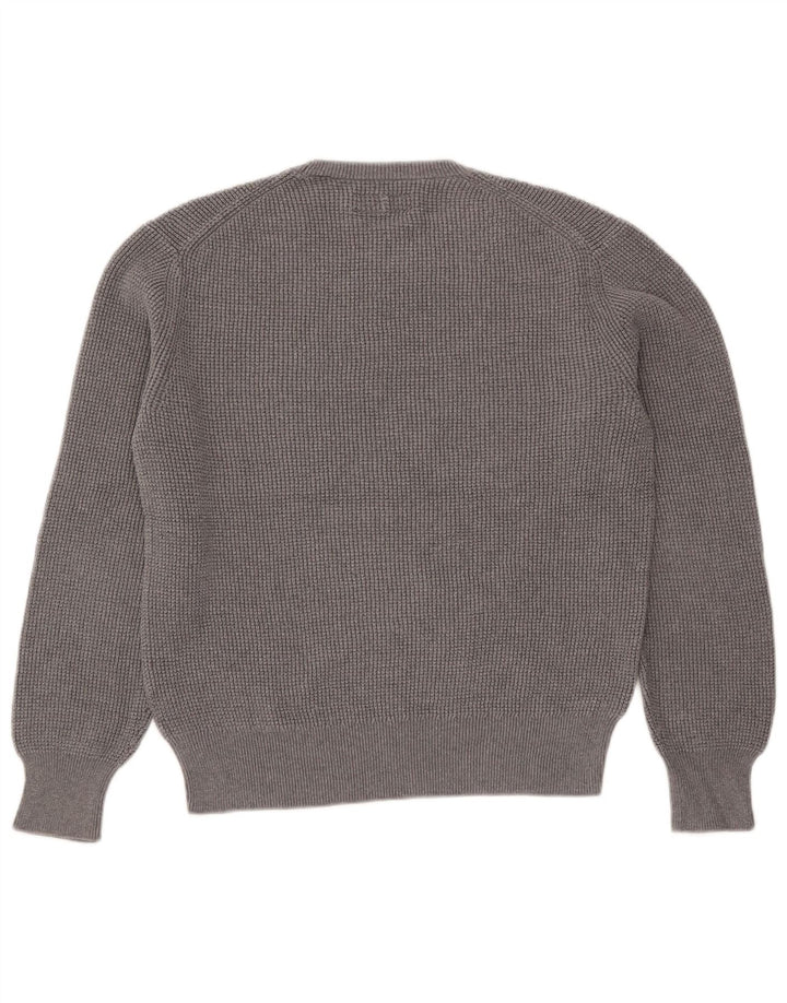 Suéter feminino All Saints com gola redonda UK 14 cinza médio