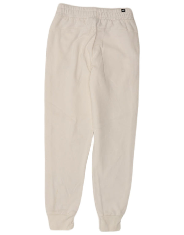 Calça de treino masculina Puma Joggers pequeno branco