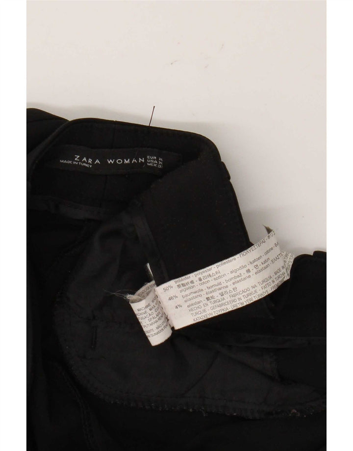 Zara Calça Chino Feminina Slim XL W32 L28 Poliéster Preto